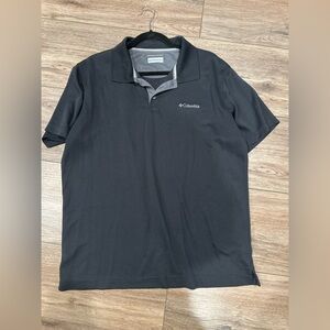 Columbia Omni-Wick Men’s Black Polo Shirt | Short Sleeve | Size Large